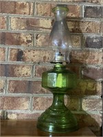 Vintage Avocado Green Oil Lamp