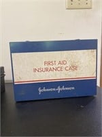 Vintage J&J First Aid Insurance Case First aid