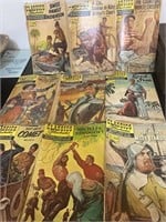 Vintage 1950’s Classics Illustrated (9) Comics