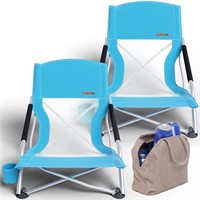 2 PACK BEACH CAMPING CHAIRS