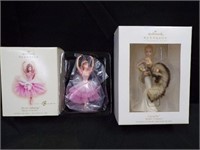 HALLMARK ORNAMENTS 2 BARBIES