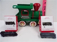 HALLMARK ORNAMENTS TRAINS / PLANTER