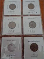 6 WHEAT CENTS