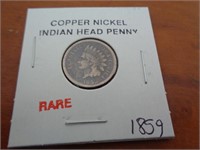 1859 COPPER NICKEL INDIAN HEAD CENT
