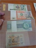 4 FOREIGN CURRENCY NOTES