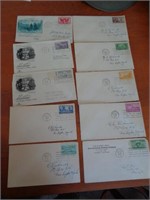 10 1ST DAY COVERS ASSORTED