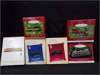 HALLMARK ORNAMENTS TRAINS