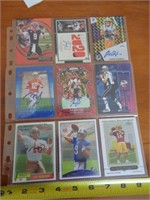 9 - ASSORTED FOOTBALL CARDS / SEE DESCR