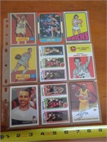9 - ASSORTED BASKETBALL CARDS / SEE DESCR