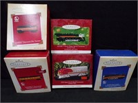 HALLMARK ORNAMENTS TRAINS