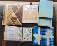 Greeting cards and photo albums