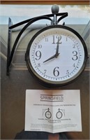 Springfield indoor/outdoor clock and thermometer