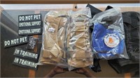Dog training harnesses and tags