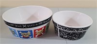 Ceramic dog bowls 6" and 8"