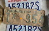 3 Washington License plates