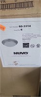 Six Nuvo 12" Ceiling Lights NEW