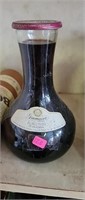 Glass Bottle with Purple Juice