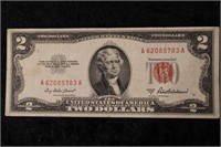 1953 A US $2 Red Seal Bank Note
