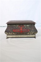 Antique Twin Oaks Tin Humidor