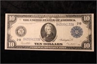 1914 US Large Size $10 Bank Note