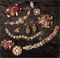Vntg Costume Jewelry - Brooches, Bracelets ++