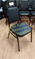 Black stack chair LOT of