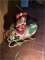 Santa Claus sleigh blow mold
