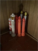 Collection of blow mold candles