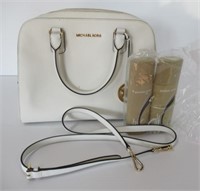 Authentic Michael Kors Purse, White with Strap