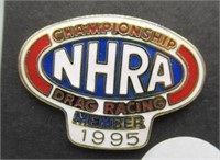 NHRA 1995 Championship Drag Racing Member Pin.