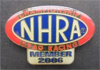 NHRA 2006 Championship Drag Racing Member Pin.