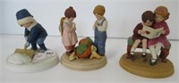 (3) Good House Keeping Ceramic Figurines. 1986.
