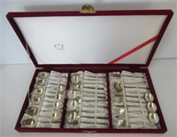 (31) Piece 70% Silver Korean Spoon and Fork Set