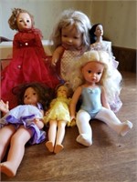 6 +/- Vintage Porcelain Dolls
