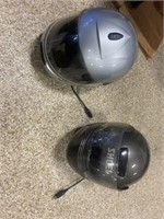 2 Motorcycle Helmets with Intercom