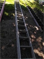 About 36 Foot Aluminum Extension Ladder