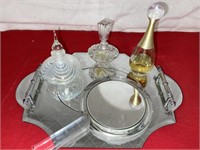 Mirrored Perfume Vanity Set