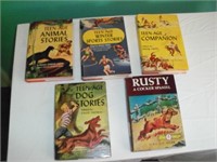 - (5) Assorted Teen Age Library Hard Back Books