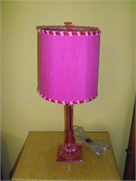 Rose Colored Table Lamp