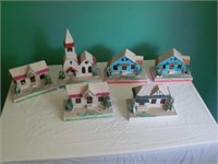 Cardboard Christmas Village