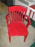 Painted Red Office Chair