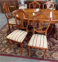 Turkish Sheraton style dining chairs, Chaises