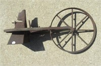 Primitive Cast Iron Seeder Part. Measures: 24" L.