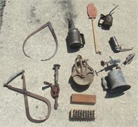 Antique Oil Cans, Hand Held Blow Torch, Fly