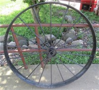 Large Steel Buggy Wheel. Measures: 48".