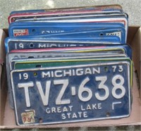 License Plates. Dates Include: 1968, 1973, 1965,