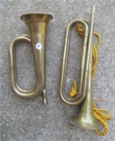 (2) Brass Bugles.