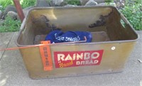 Rainbo Bread Crate. Measures: 11" T x 25.75" W.