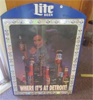 Lite Beer Detroit Sign. Measures: 36.5" T x 26"