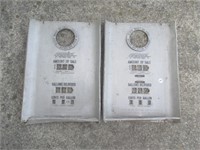 (2) Tokheim Gas Station Pump Face Plates.